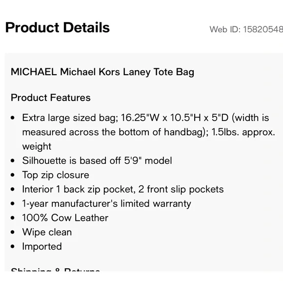 Michael Kors Laney Black Tote with Gold Accents - Picture 2 of 10